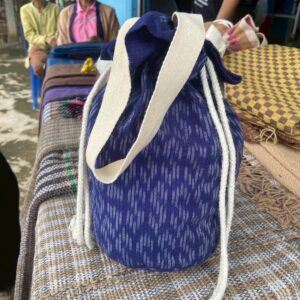 กระเป๋าผ้าฝ้าย สีกรม