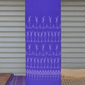 ผ้าไหมแก้มฝ้ายทอมือ สีม่วง